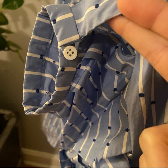 Ammara Maya long sleeve button down cotton structured blouse slouchy sleeves - Picture 14 of 16